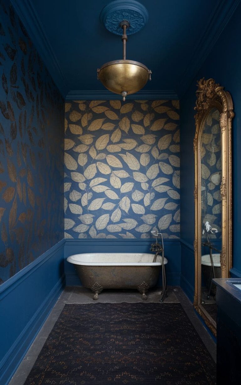 40+ Stunning Moody Blue Bathroom Ideas to Upgrade Your Oasis (2025)