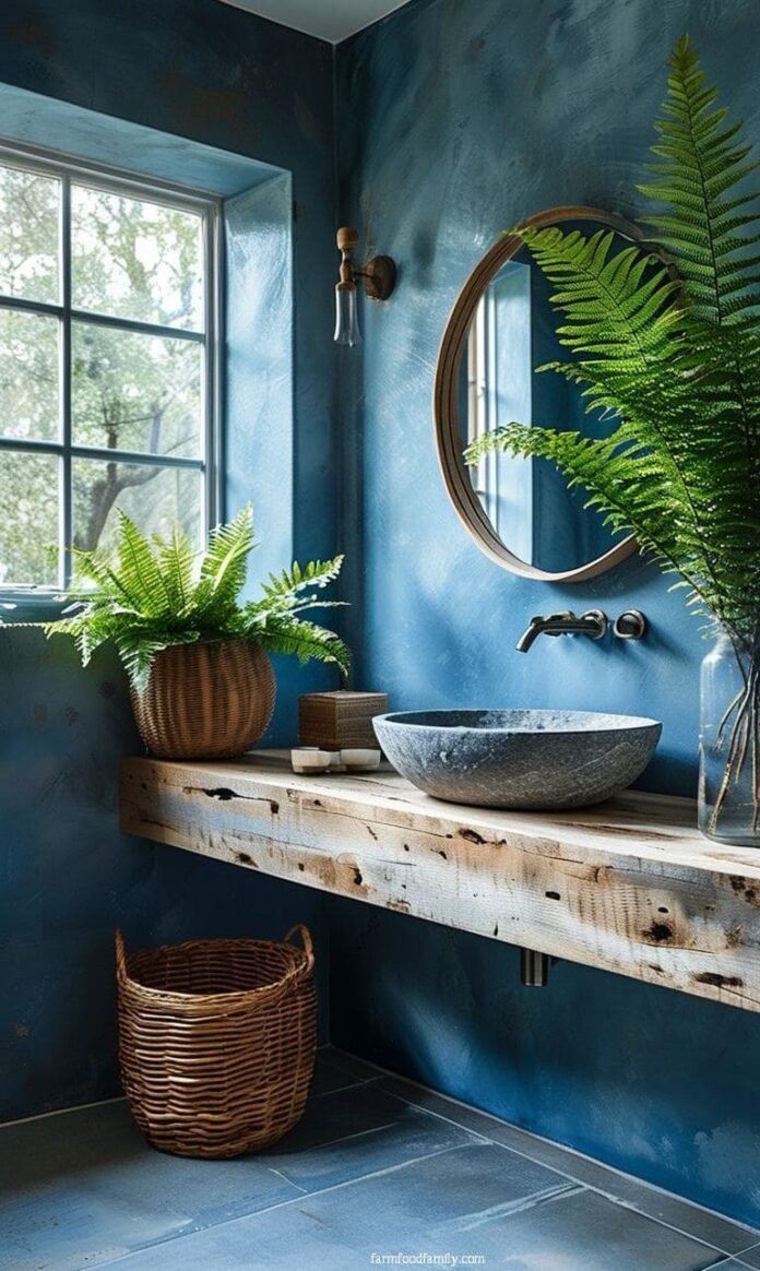 40+ Stunning Moody Blue Bathroom Ideas to Upgrade Your Oasis (2026)