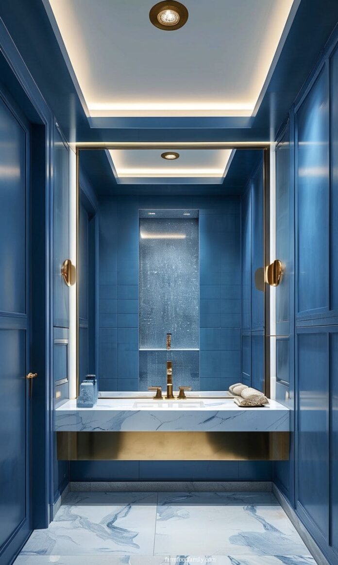 40+ Stunning Moody Blue Bathroom Ideas to Upgrade Your Oasis (2025)