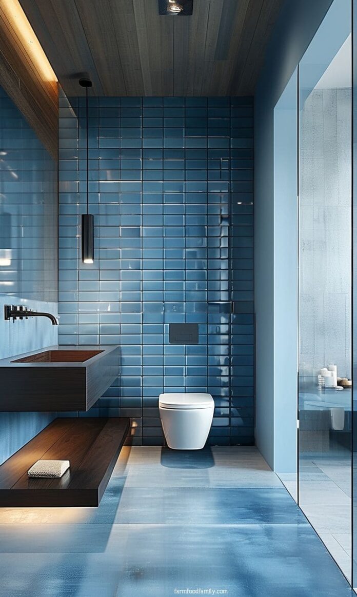 40+ Stunning Moody Blue Bathroom Ideas to Upgrade Your Oasis (2025)