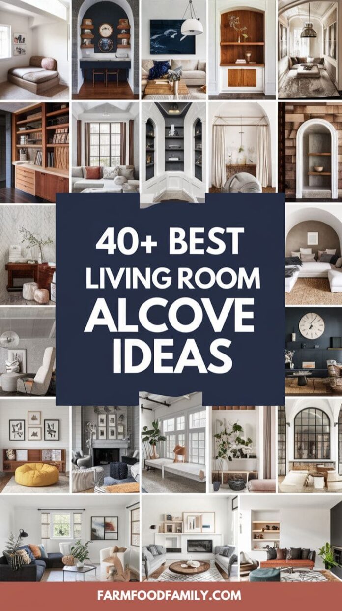 40+ Clever Living Room Alcove Ideas for Small Spaces (2026)