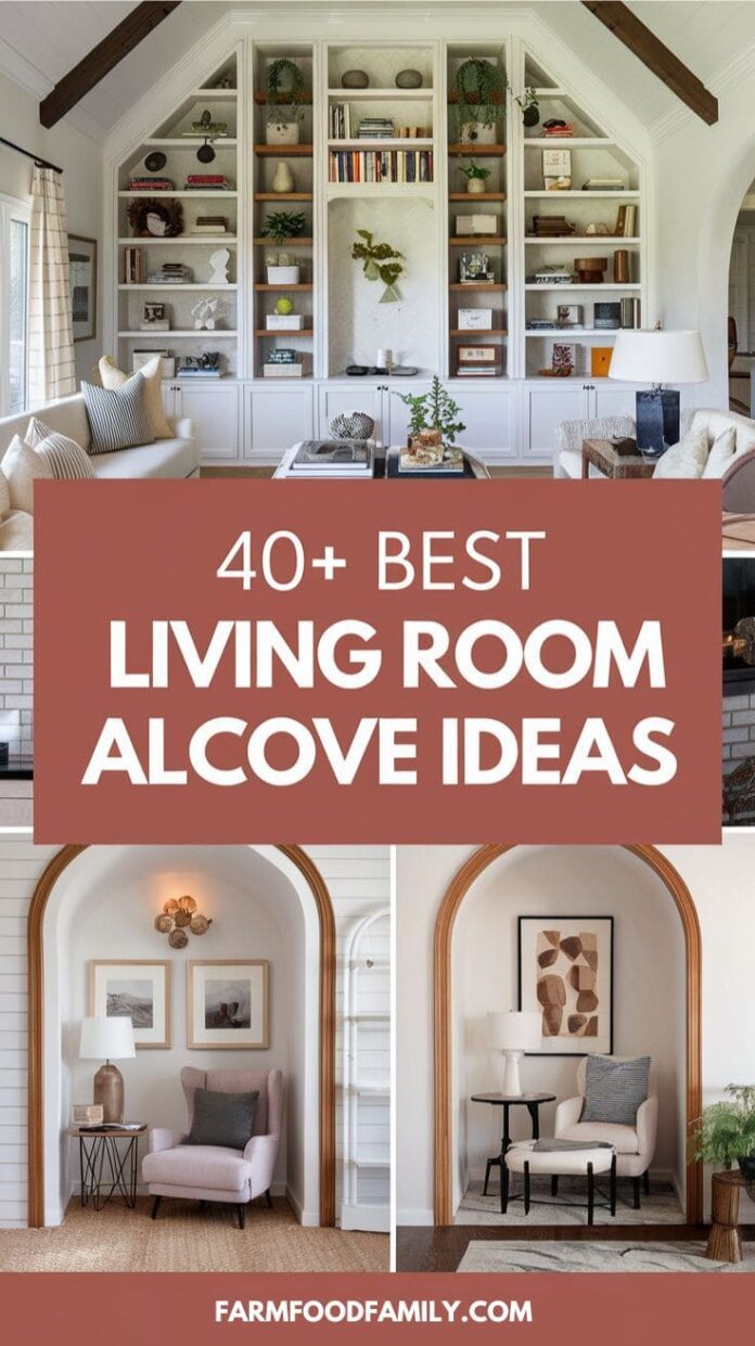 40+ Clever Living Room Alcove Ideas for Small Spaces (2025)
