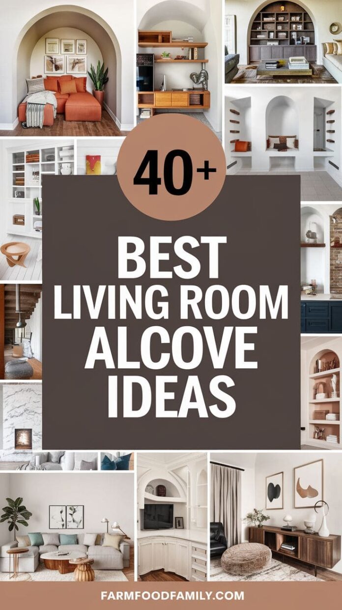 40+ Clever Living Room Alcove Ideas for Small Spaces (2026)