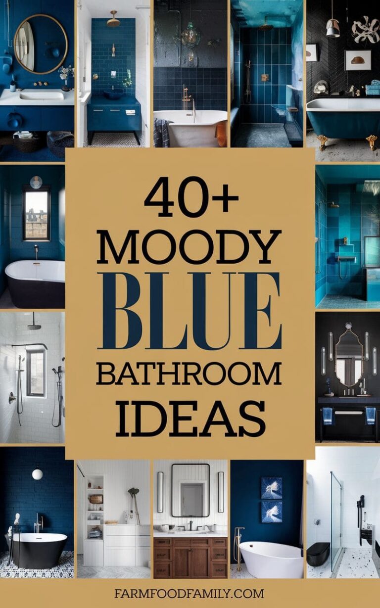 40+ Stunning Moody Blue Bathroom Ideas to Upgrade Your Oasis (2025)