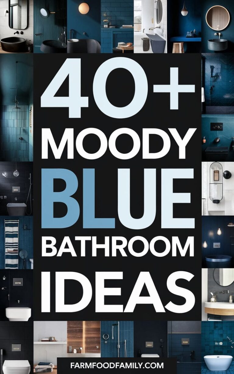 40+ Stunning Moody Blue Bathroom Ideas to Upgrade Your Oasis (2025)