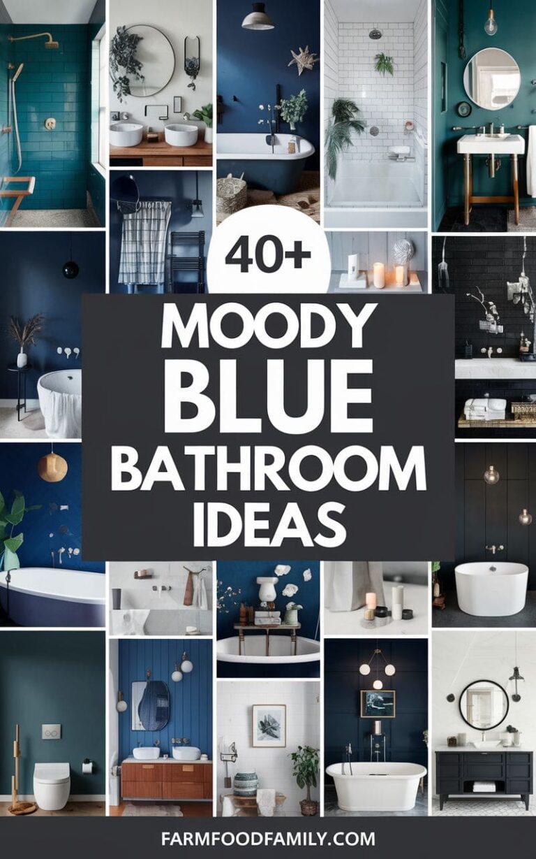 40+ Stunning Moody Blue Bathroom Ideas to Upgrade Your Oasis (2025)