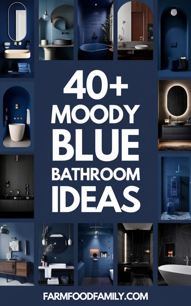 40+ Stunning Moody Blue Bathroom Ideas to Upgrade Your Oasis (2025)