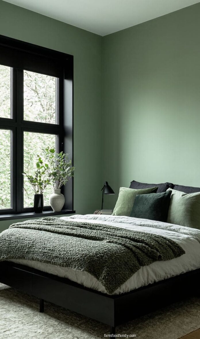 40+ Bold Black and Sage Green Bedroom Ideas That Feel Like Luxury (2025 ...