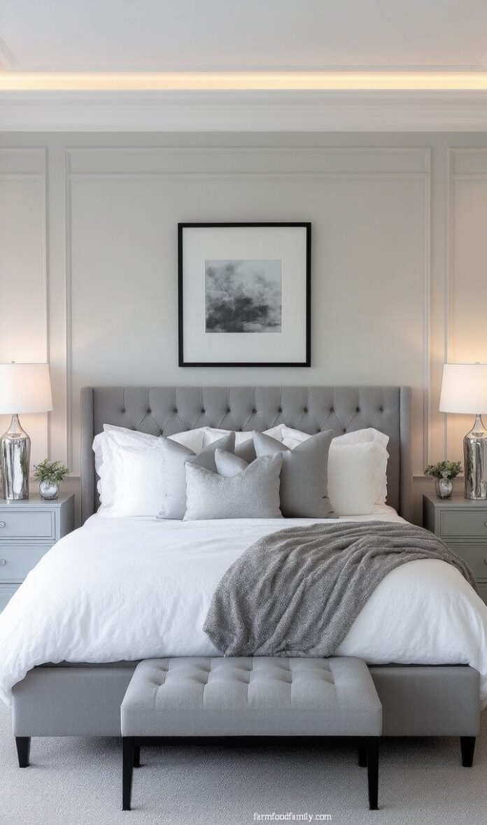 40+ Cozy Grey and White Bedroom Ideas for a Relaxing Retreat (2025 ...