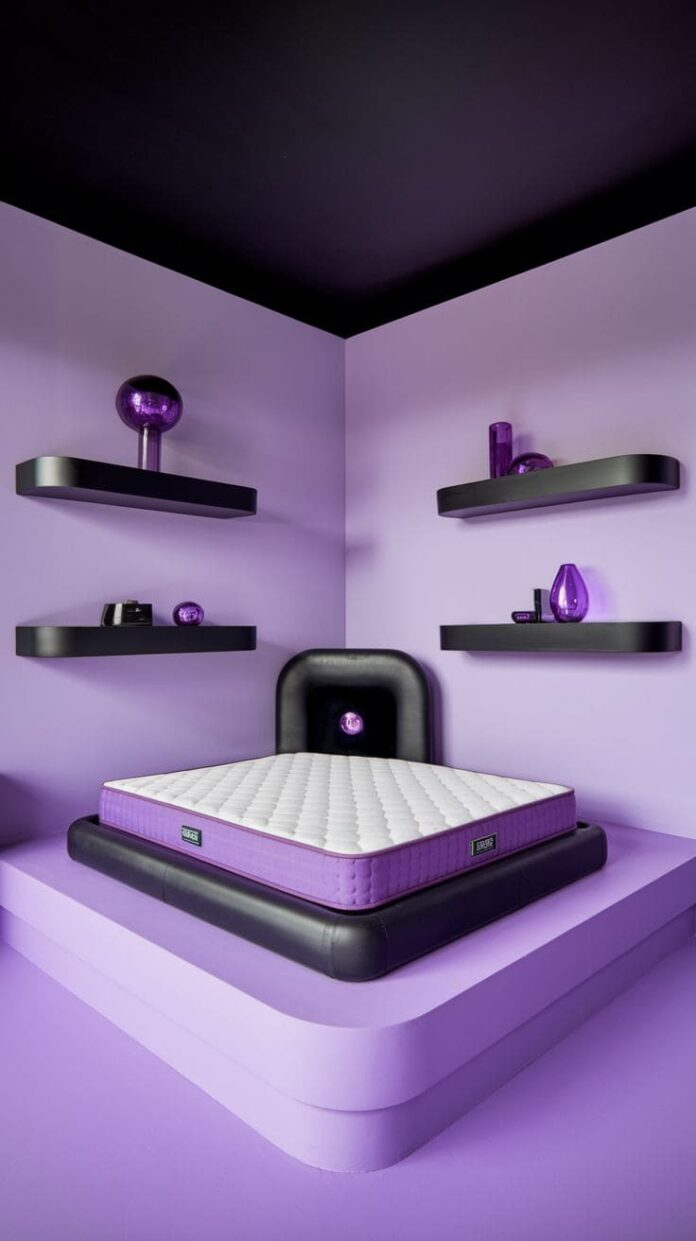 Black White And Purple Bedroom Ideas
