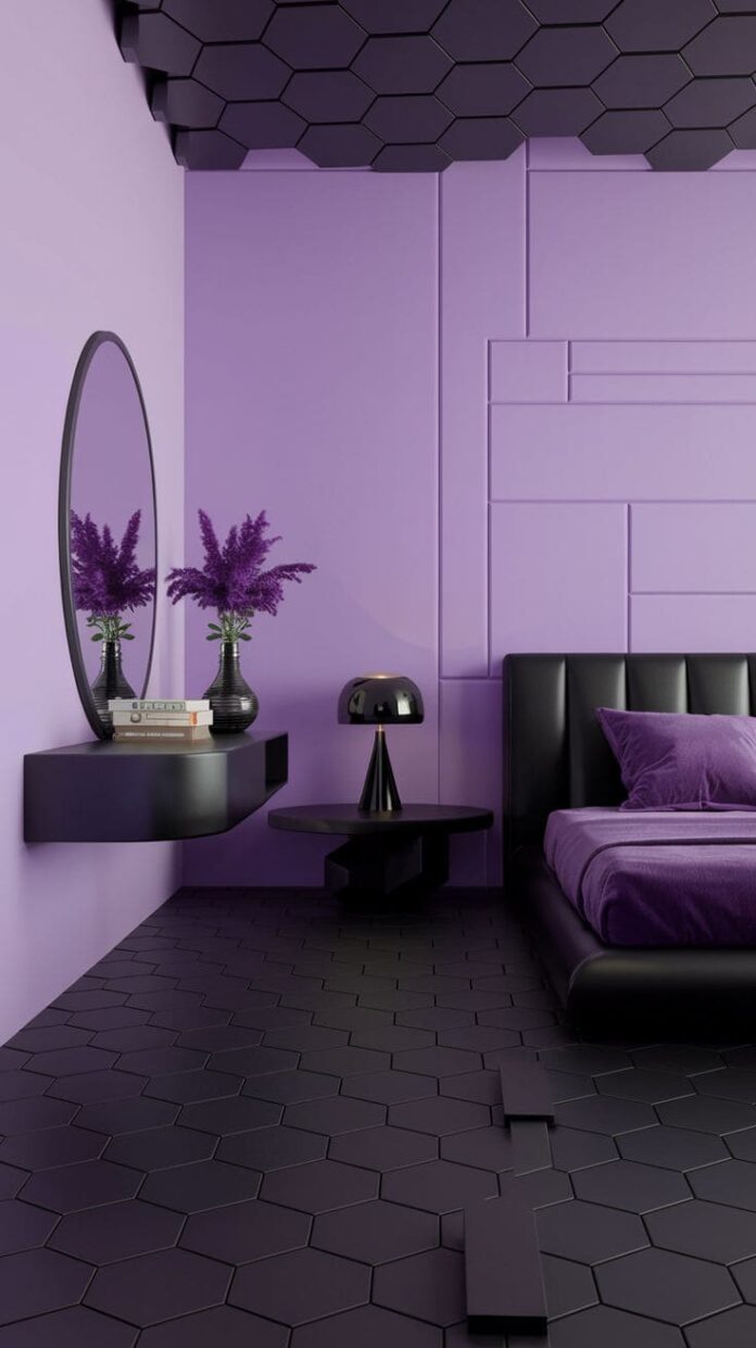 30+ Jaw-Dropping Purple and Black Bedroom Ideas for a Glamorous Look ...