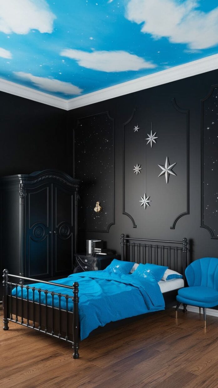 40+ Stunning Blue and Black Bedroom Ideas You’ll Instantly Love (2026 ...