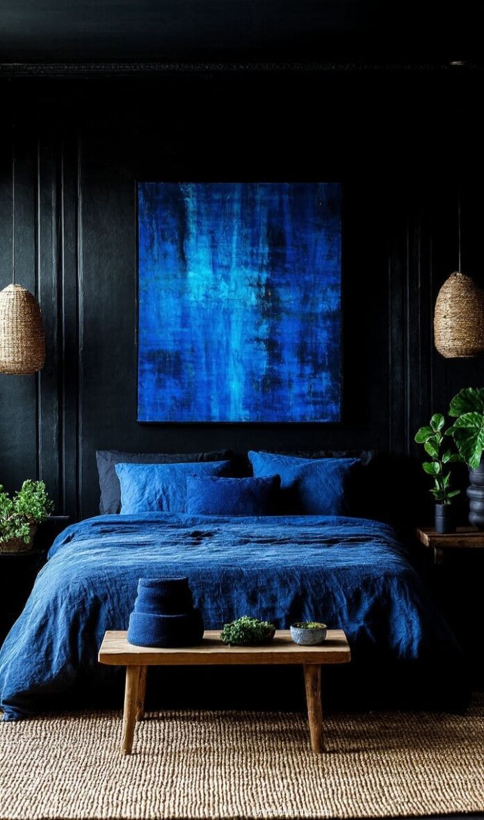 40+ Stunning Blue and Black Bedroom Ideas You’ll Instantly Love (2025