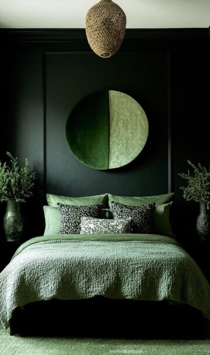 40+ Bold Black and Sage Green Bedroom Ideas That Feel Like Luxury (2025 ...