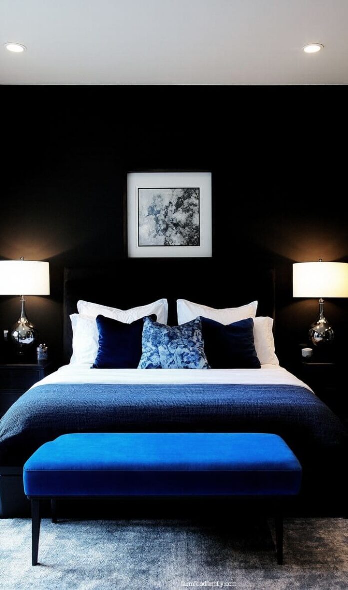 40+ Stunning Blue and Black Bedroom Ideas You’ll Instantly Love (2025