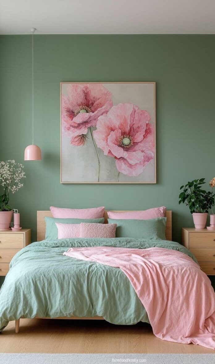 40+ Stunning Pink and Sage Green Bedroom Ideas You Need to See (2026 ...
