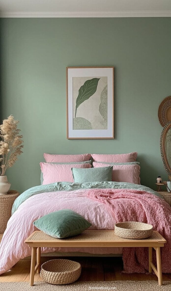 40+ Stunning Pink and Sage Green Bedroom Ideas You Need to See (2026 ...
