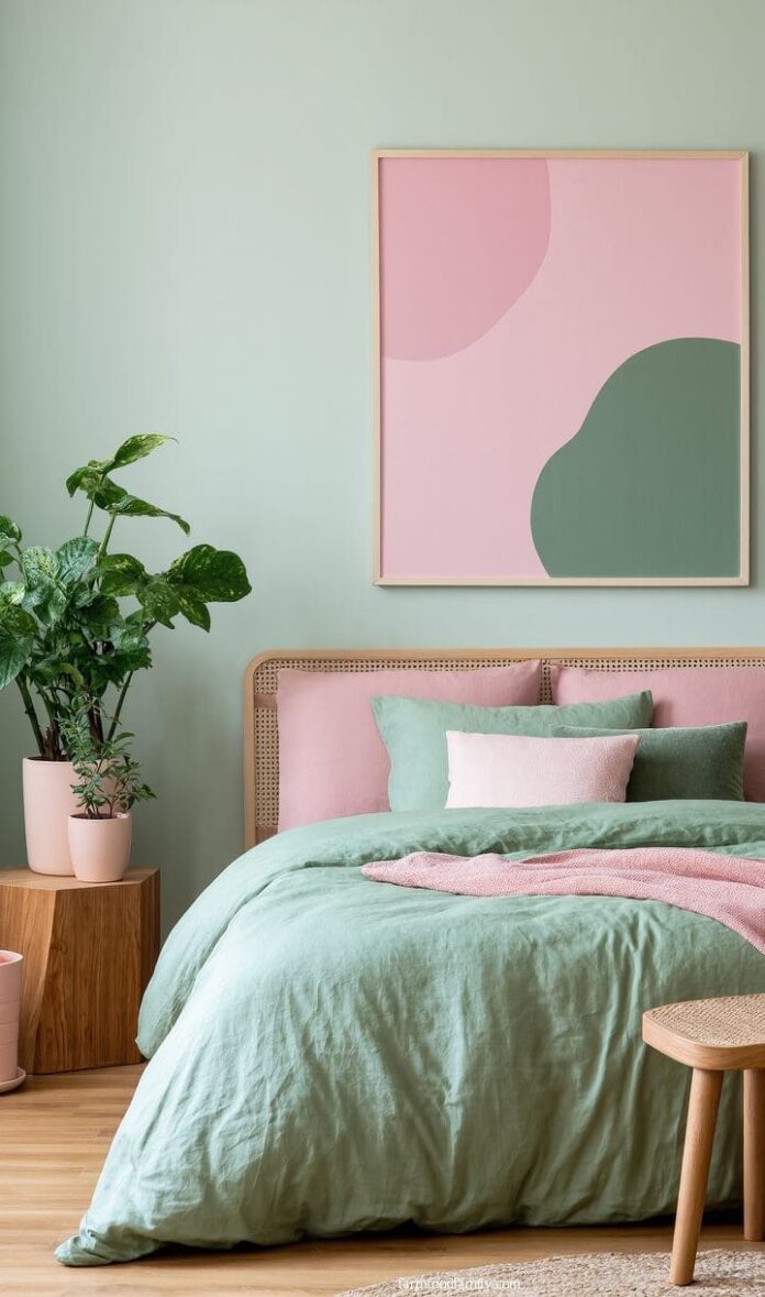 40+ Stunning Pink and Sage Green Bedroom Ideas You Need to See (2026 ...