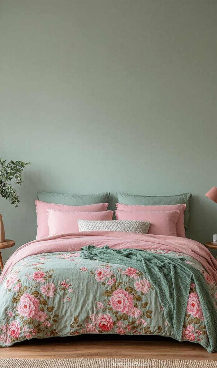 40+ Stunning Pink and Sage Green Bedroom Ideas You Need to See (2025 ...