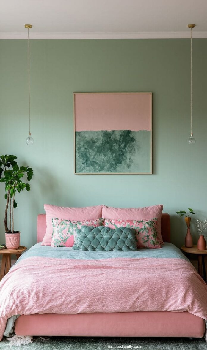 40+ Stunning Pink and Sage Green Bedroom Ideas You Need to See (2025 ...