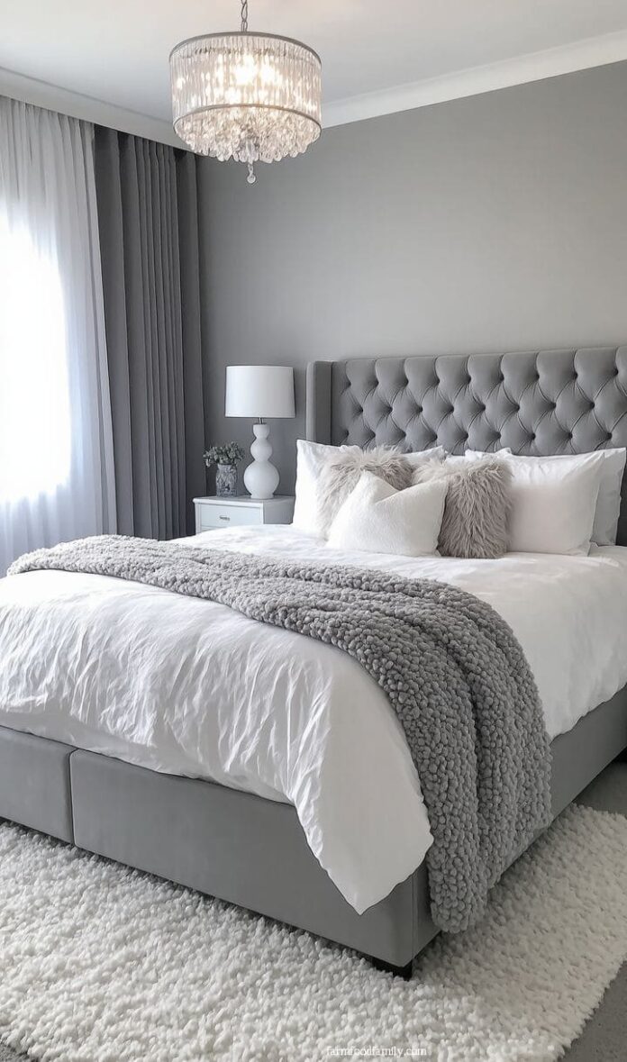 40+ Cozy Grey and White Bedroom Ideas for a Relaxing Retreat (2025 ...