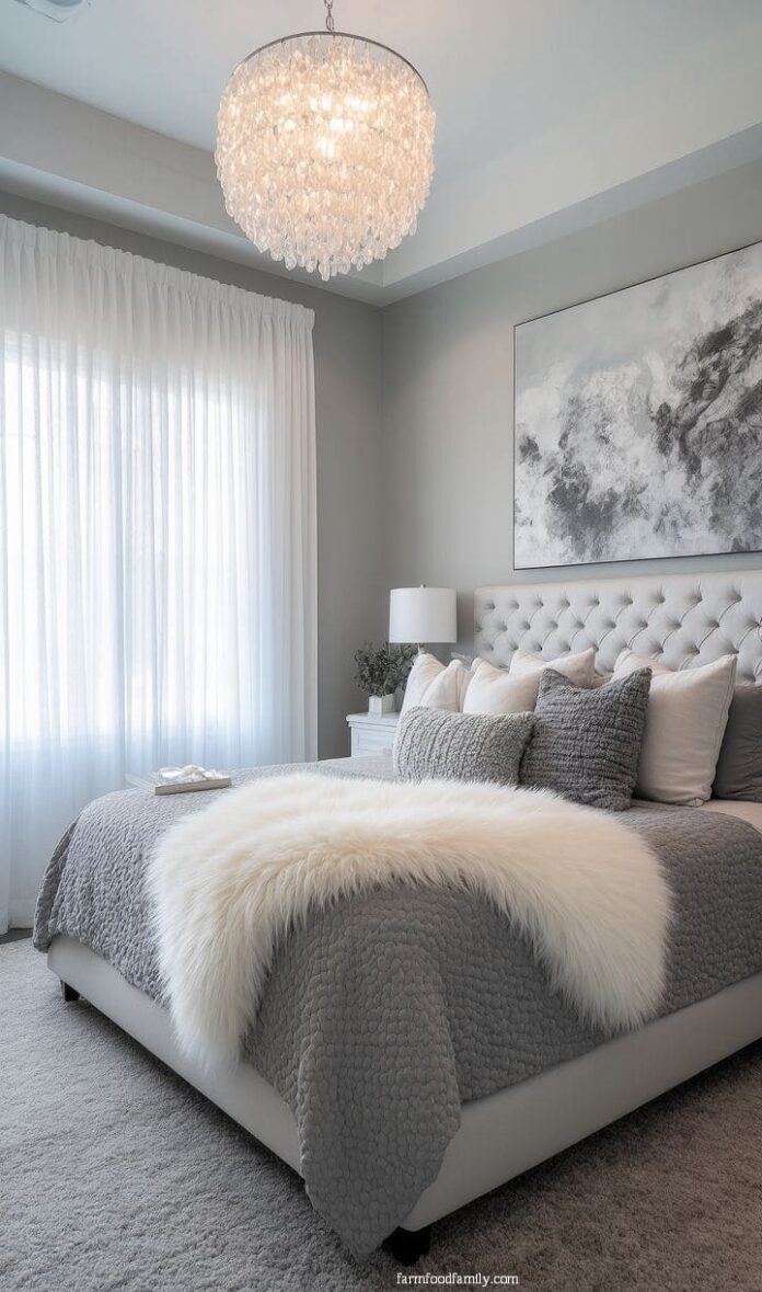 40+ Cozy Grey and White Bedroom Ideas for a Relaxing Retreat (2025