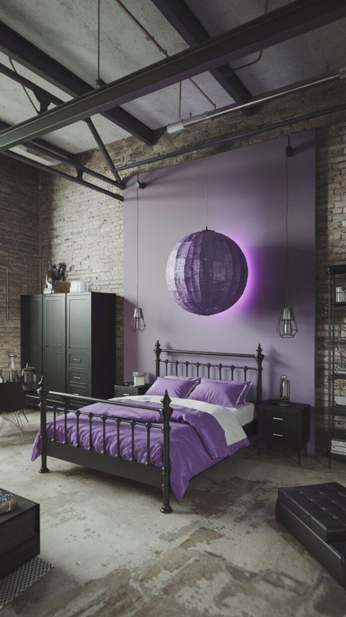 30+ Jaw-Dropping Purple and Black Bedroom Ideas for a Glamorous Look ...