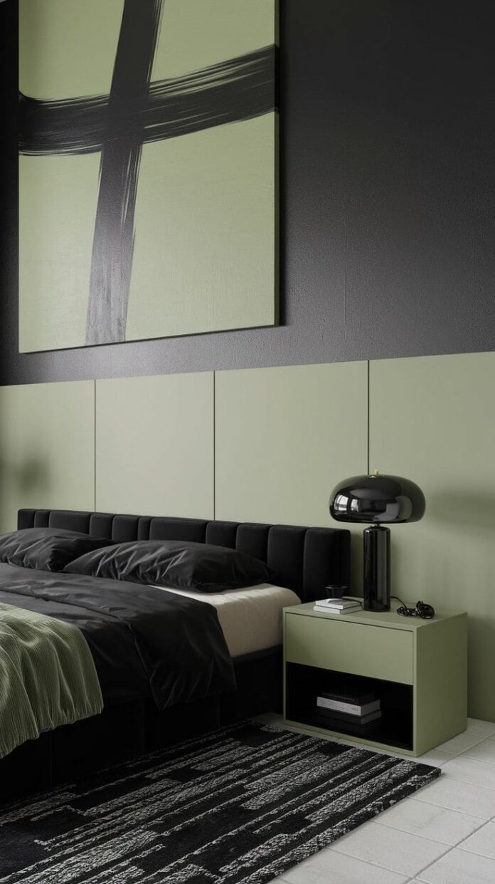 40+ Bold Black and Sage Green Bedroom Ideas That Feel Like Luxury (2025 ...