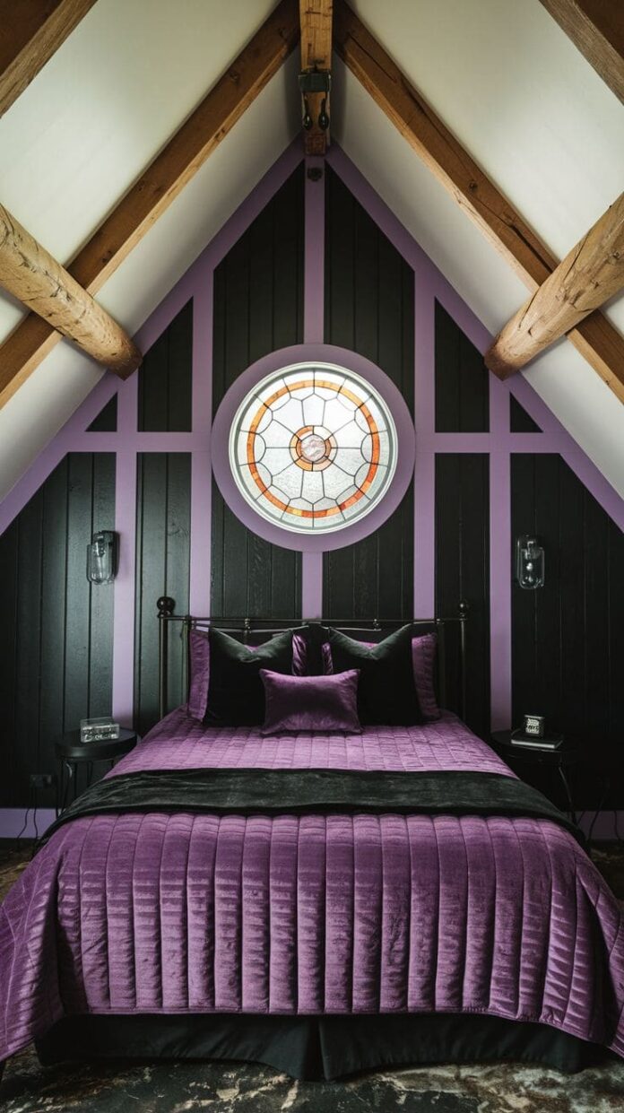 Purple Black And White Bedroom Ideas