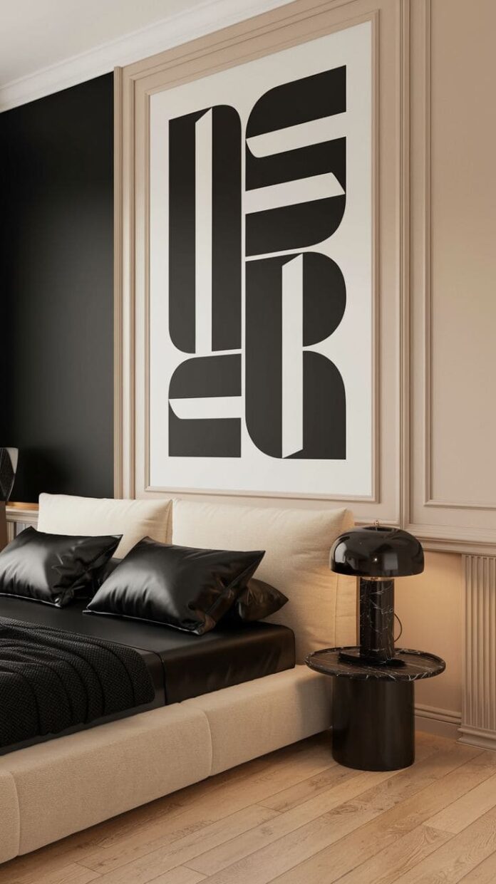 40+ Cozy Beige and Black Bedroom Ideas You’ll Instantly Love (2025 ...