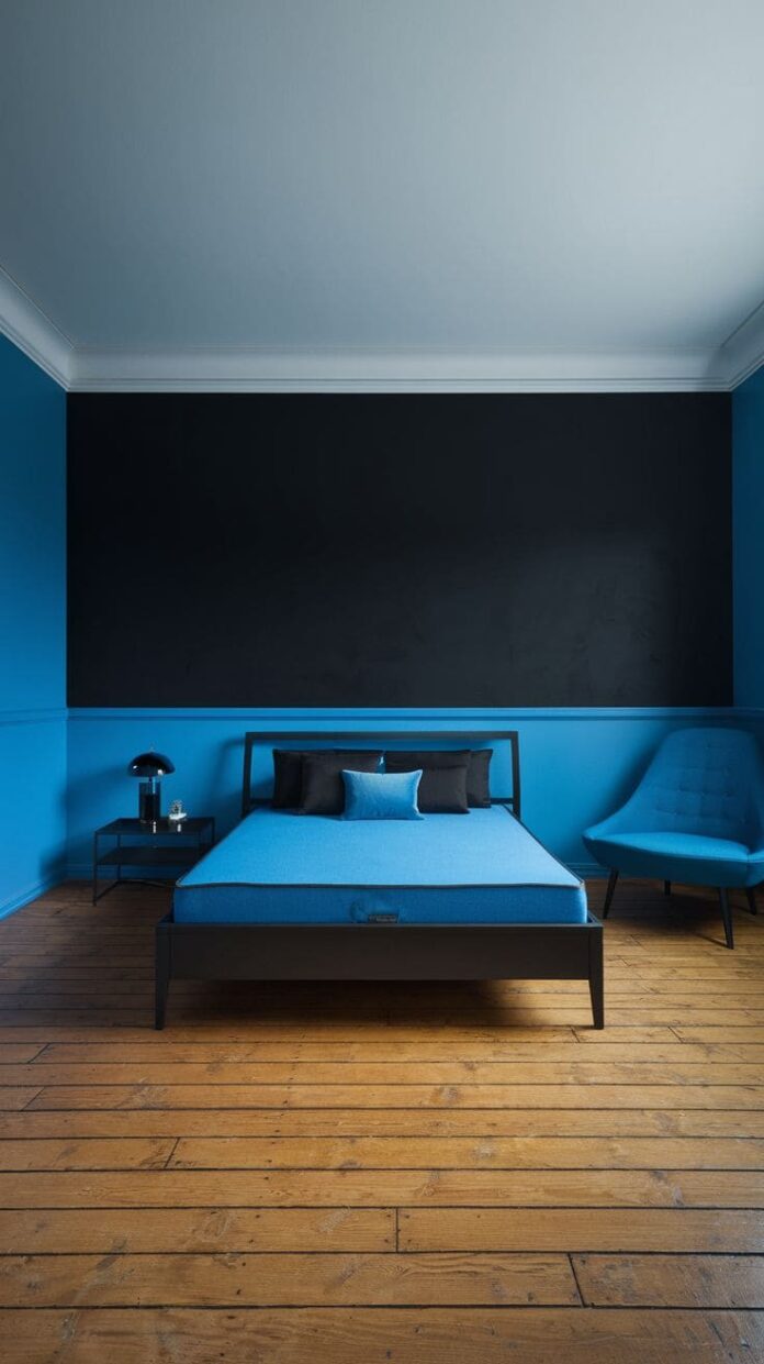 40+ Stunning Blue and Black Bedroom Ideas You’ll Instantly Love (2026 ...