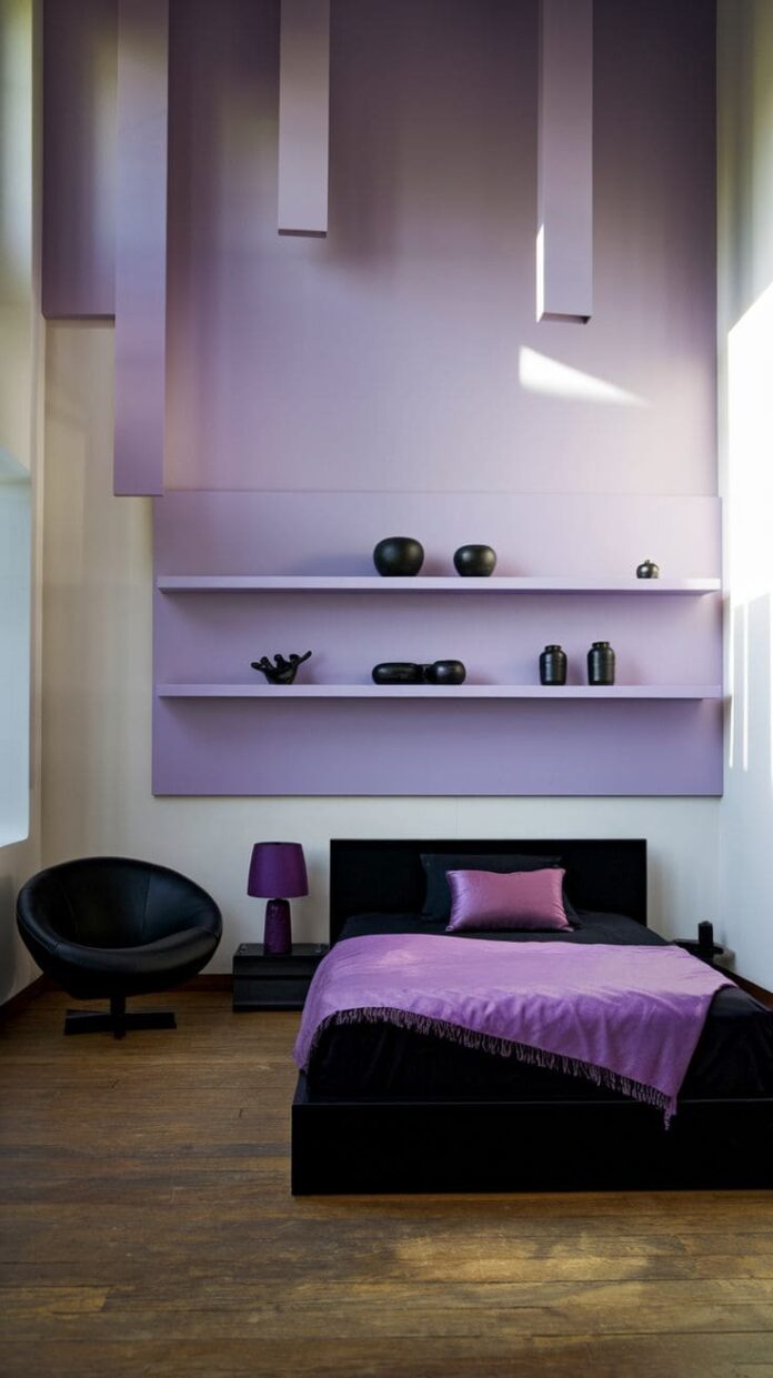 30+ Jaw-Dropping Purple and Black Bedroom Ideas for a Glamorous Look ...