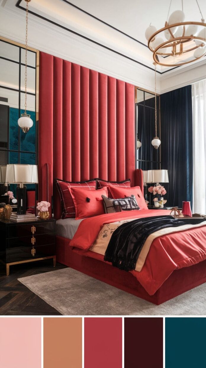 40+ Striking Red and Black Bedroom Ideas to Inspire Your Makeover (2025 ...