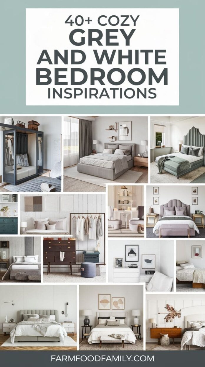 40+ Cozy Grey and White Bedroom Ideas for a Relaxing Retreat (2025 ...