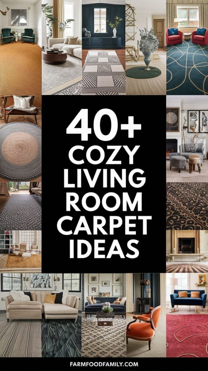 40+ Cozy Living Room Carpet Ideas That Will Wow Your Guests (2025 ...