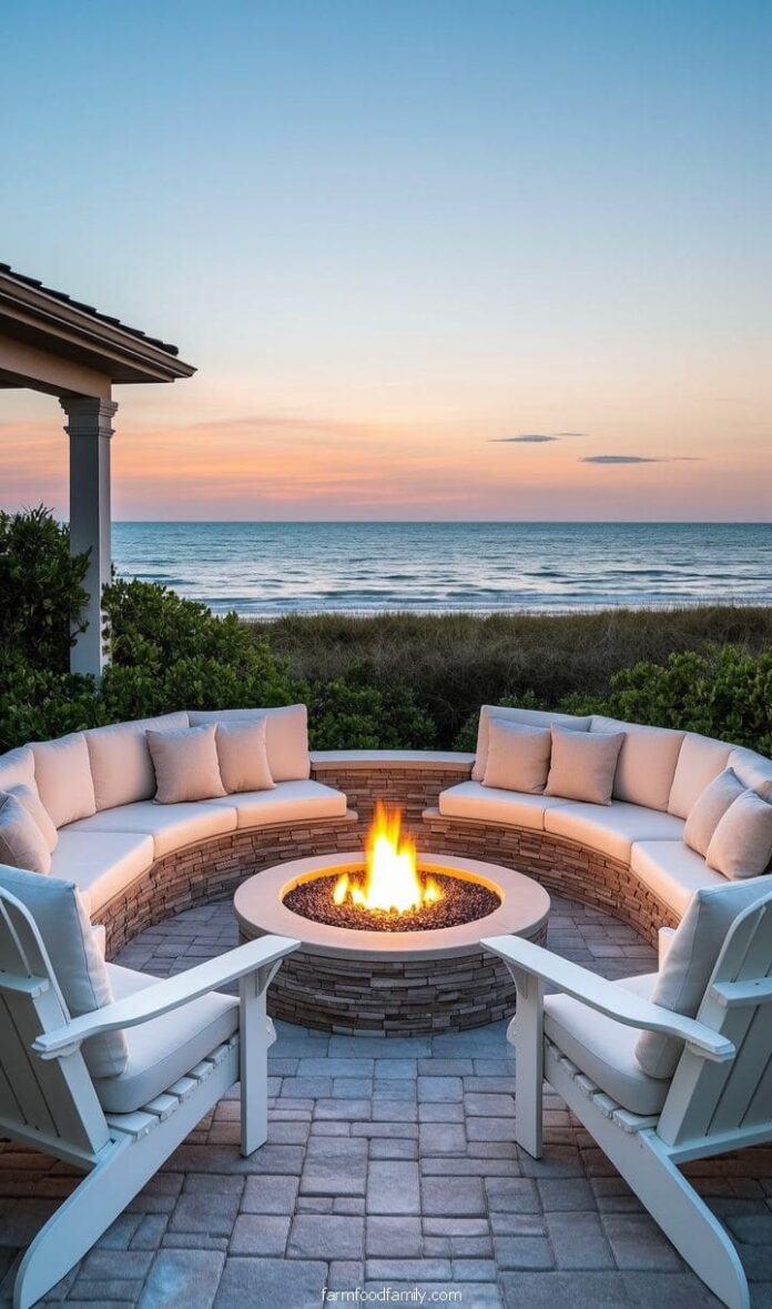 40+ Jaw-Dropping Paver Fire Pit Ideas for Outdoor ...