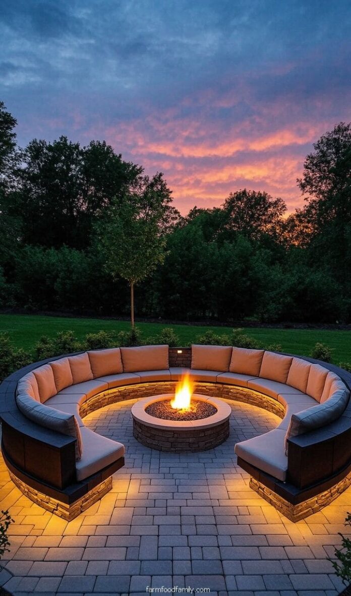 40+ Jaw-Dropping Paver Fire Pit Ideas for Outdoor ...