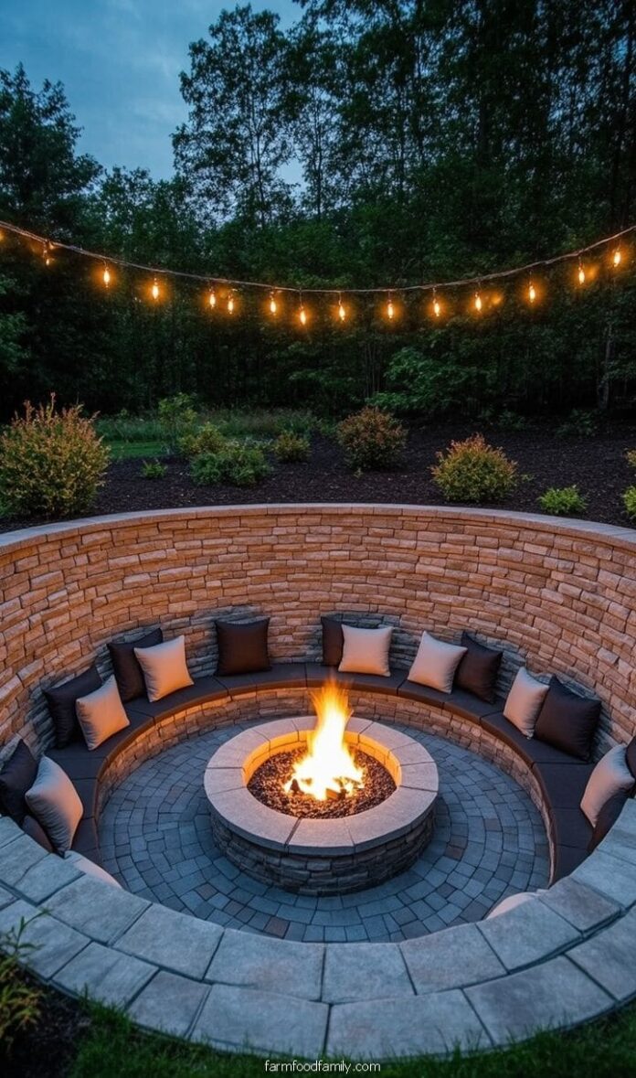 40+ Jaw-Dropping Paver Fire Pit Ideas for Outdoor ...
