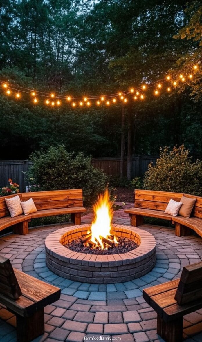 40+ Jaw-Dropping Paver Fire Pit Ideas for Outdoor ...