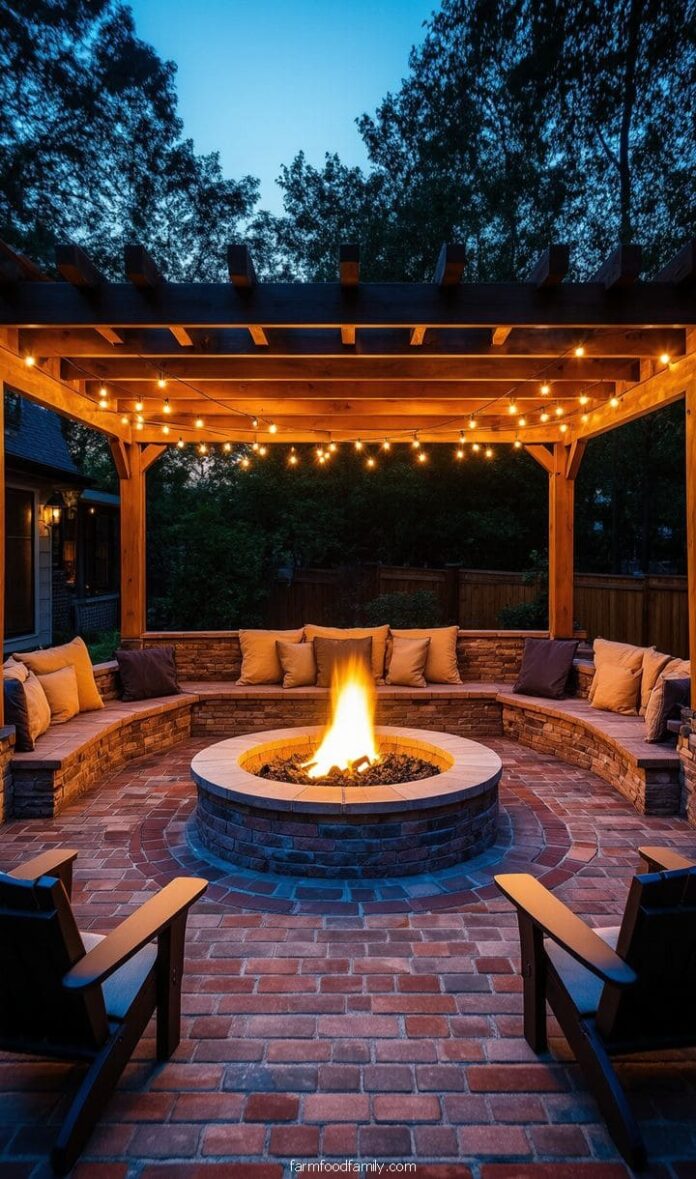 40+ Jaw-Dropping Paver Fire Pit Ideas for Outdoor ...