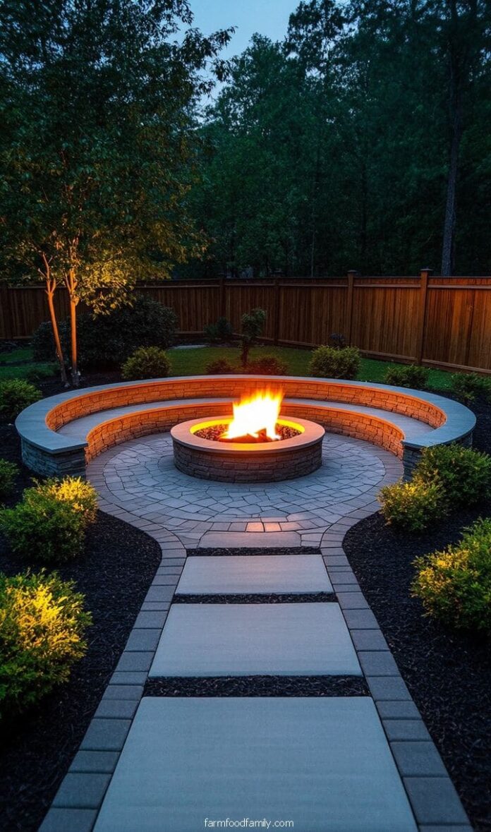 40+ Jaw-Dropping Paver Fire Pit Ideas for Outdoor ...