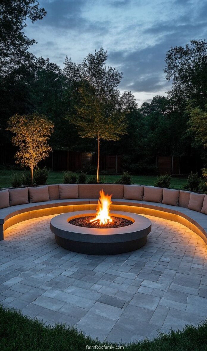 40+ Jaw-Dropping Paver Fire Pit Ideas for Outdoor ...