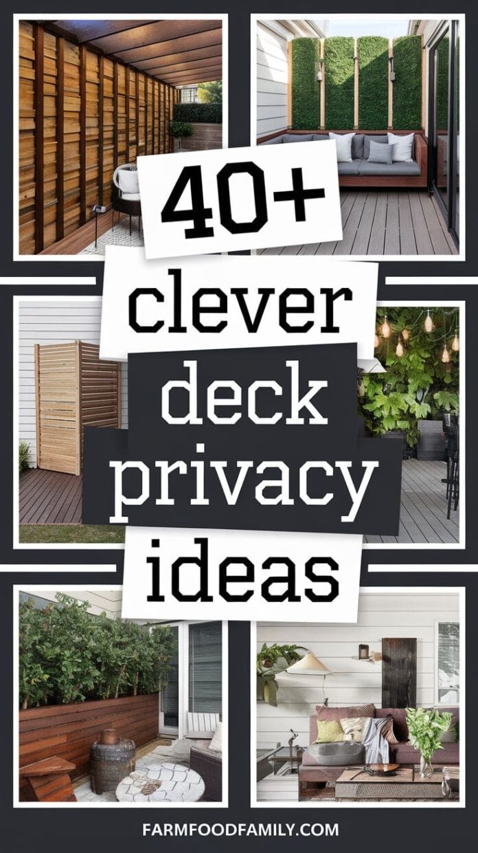 12+ Genius Deck Privacy Ideas That Actually Work (2026) | FarmFoodFamily
