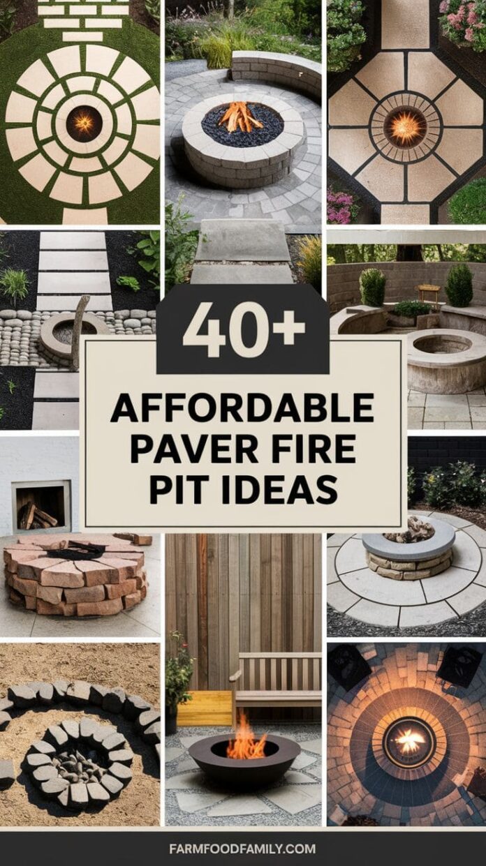 40+ Jaw-Dropping Paver Fire Pit Ideas for Outdoor ...