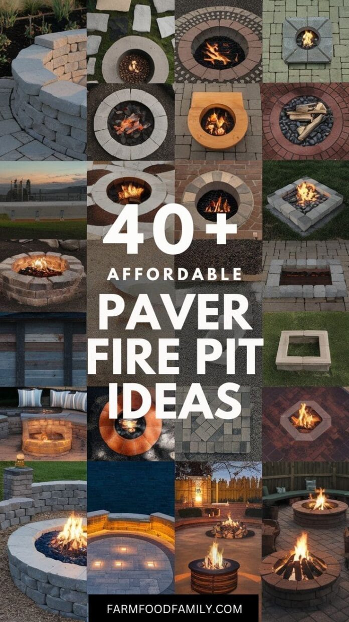 40+ Jaw-Dropping Paver Fire Pit Ideas for Outdoor ...