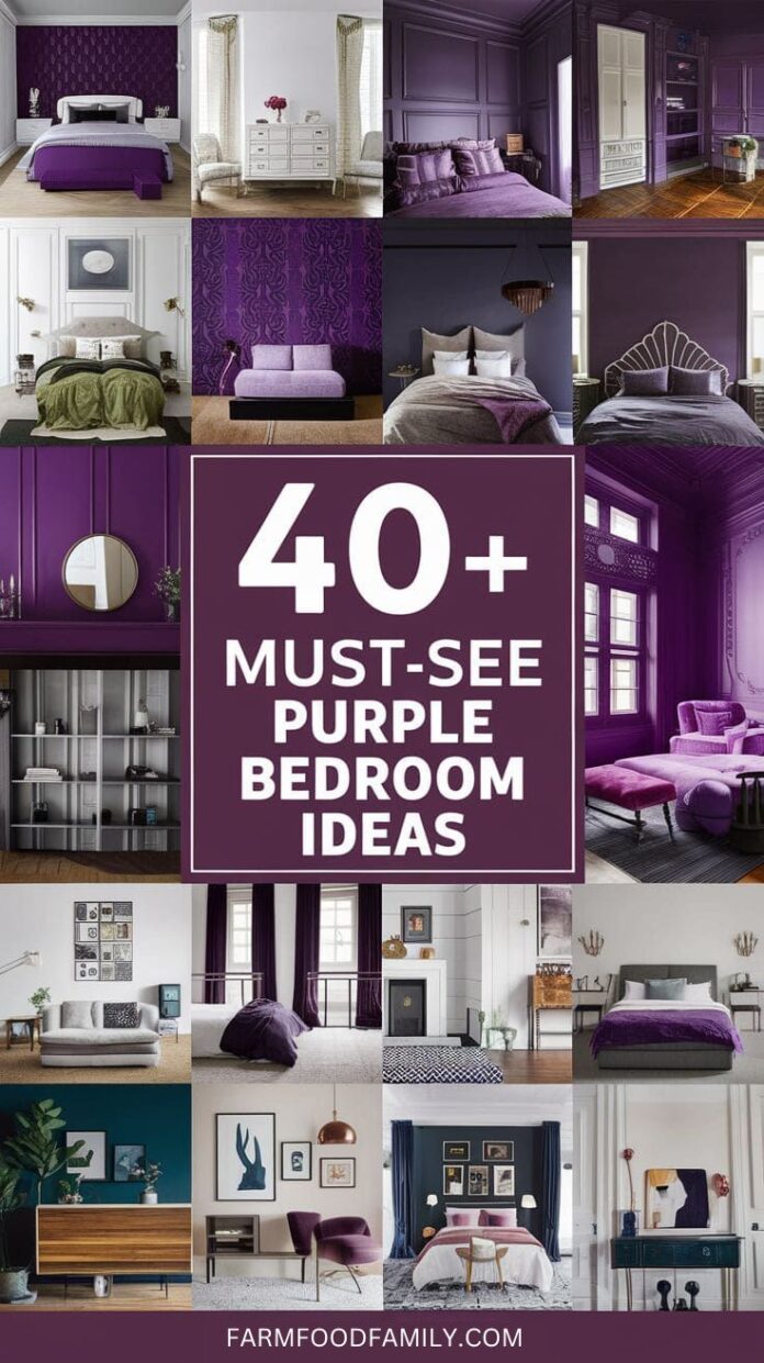 40+ Must-See Purple Bedroom Ideas That Wow Every Guest (2025 ...