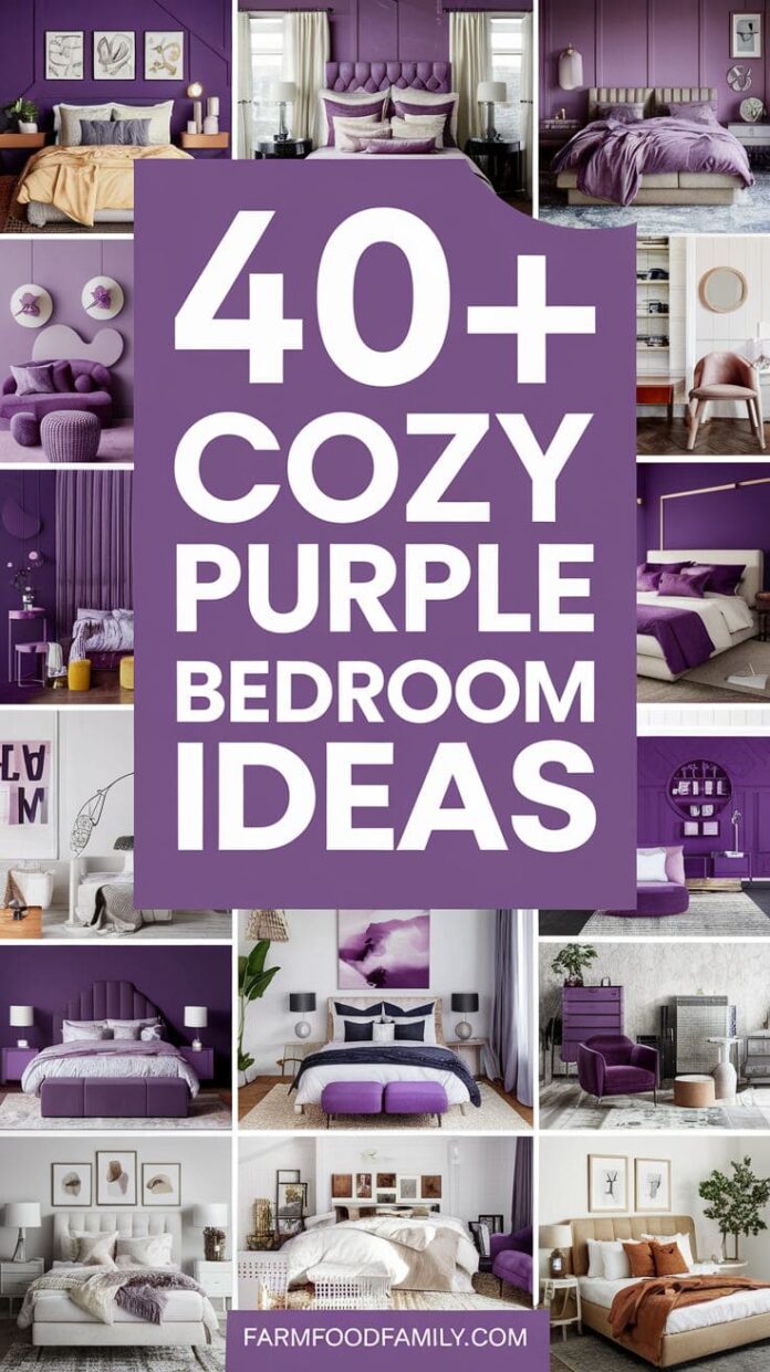 40+ Must-See Purple Bedroom Ideas That Wow Every Guest (2025 ...