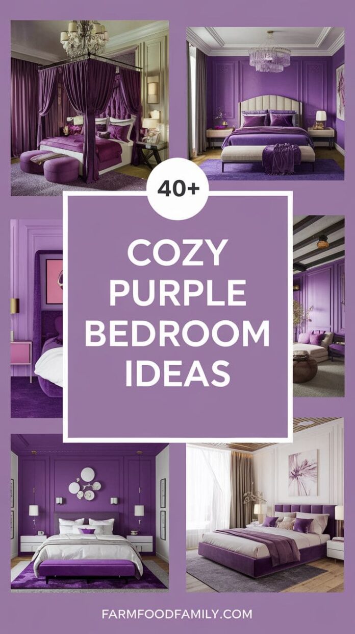 40+ Must-See Purple Bedroom Ideas That Wow Every Guest (2025 ...