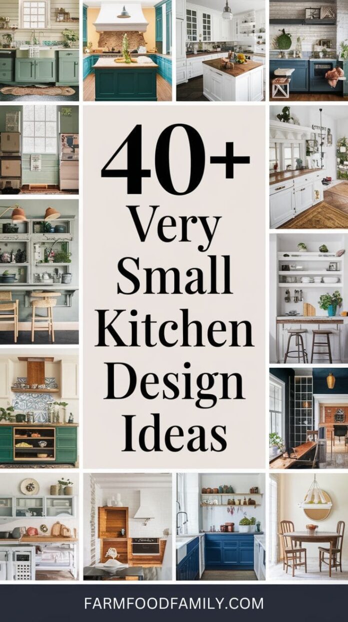 40+ Very Small Kitchen Design Ideas That Maximize Every Inch (2025) | FarmFoodFamily