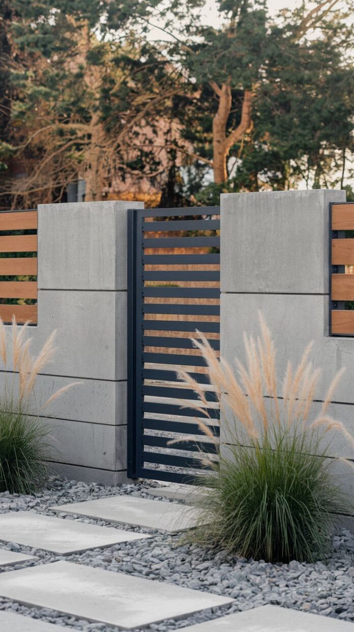 40+ Genius Concrete Fence Wall Ideass That Add Style and Privacy (2025